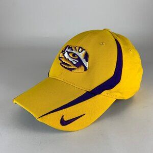 LSU Tigers NCAA Gold Nike Dri Fit Stretch Fitted Hat One Size